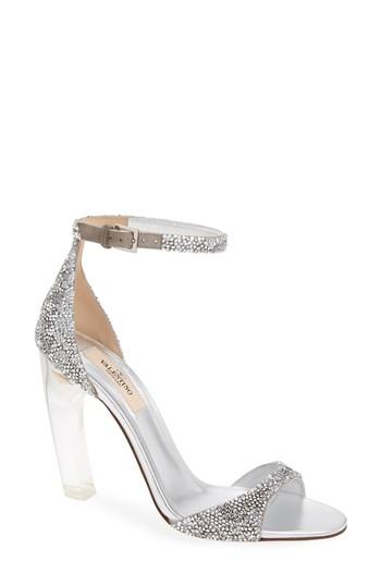 valentino clear heels