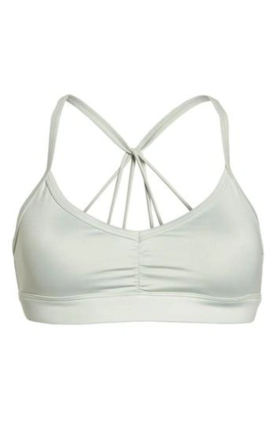 Alo Yoga 'sunny Strappy' Soft Cup Bralette In Pistachio Glossy