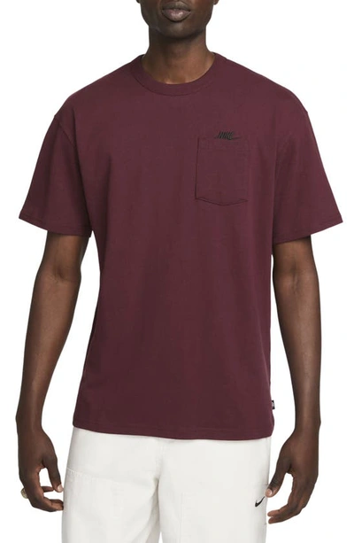 Nike Men's  Sportswear Premium Essentials Pocket T-shirt In Red