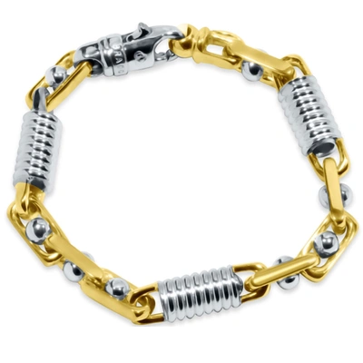 Pompeii3 Men's Link 14k Gold (69gram) Or Platinum (111gram) 7.5-8.5mm Bracelet 8.5" In Multi