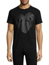 Comme Des Garçons Play Large Heart Cotton Tee In Black