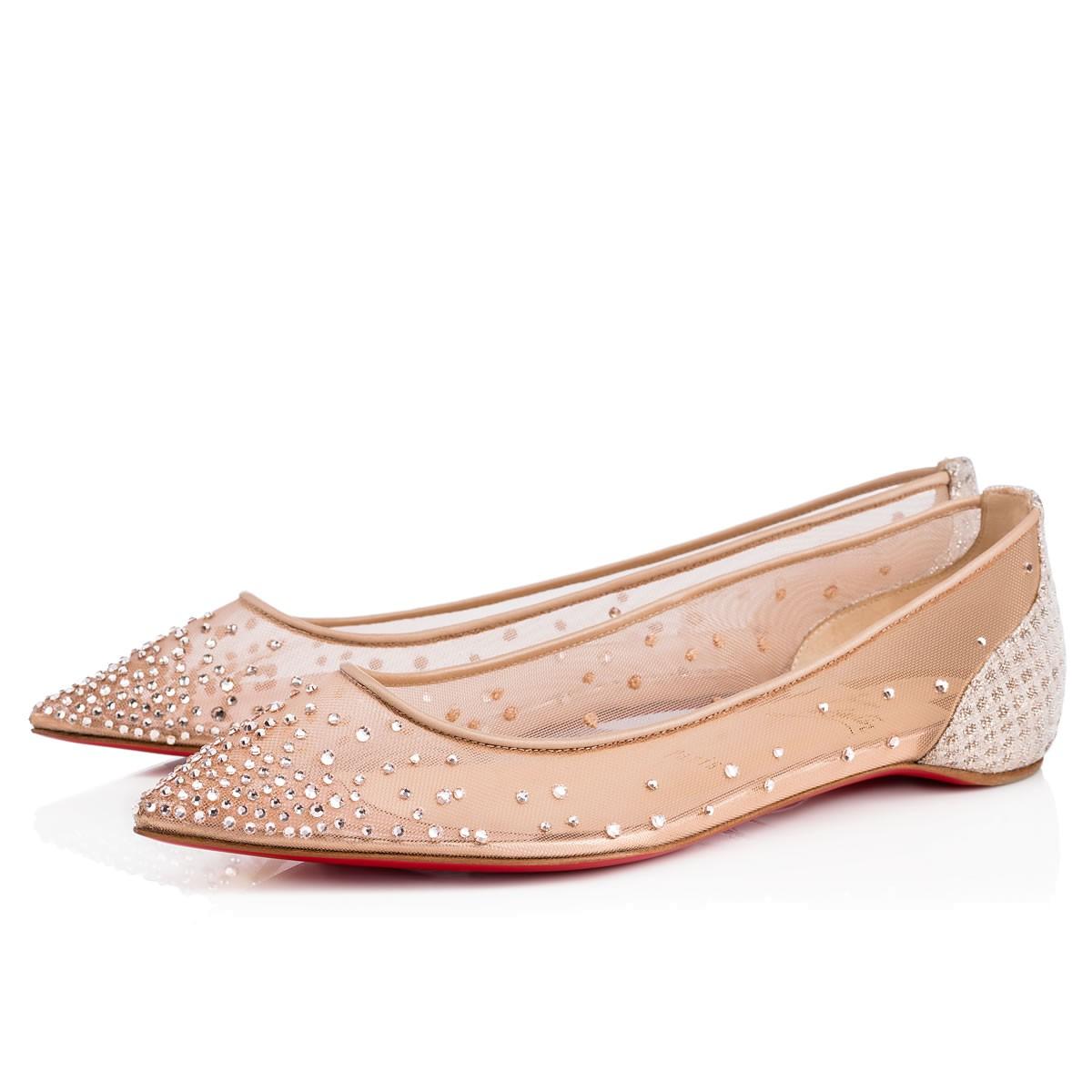louboutin strass flats