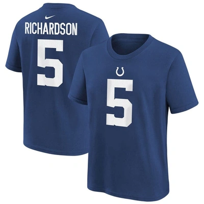 Nike Kids' Preschool  Anthony Richardson Royal Indianapolis Colts 2023 Nfl Draft First Round Pick Player Na