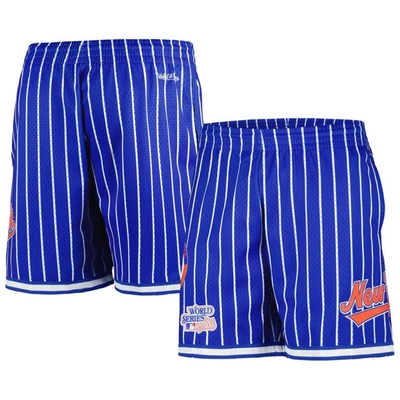 Mitchell & Ness Royal New York Mets Cooperstown Collection City Collection Mesh Shorts