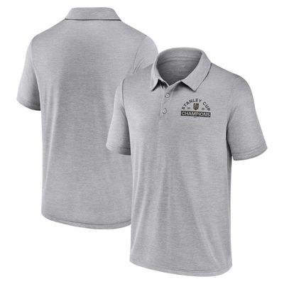 Fanatics Branded  Heather Gray Vegas Golden Knights 2023 Stanley Cup Champions Polo