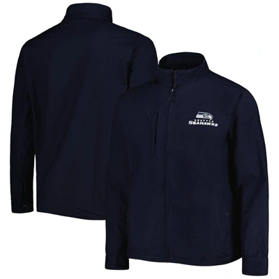 Dunbrooke College Navy Seattle Seahawks Journey Workwear Tri-blend Full-zip Jacket