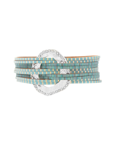 Saachi Crystal Disc Bracelet