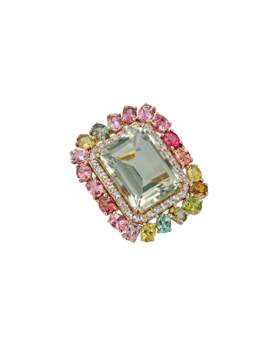 Tiramisu Vermeil 15.68 Ct. Tw. Gemstone Ring