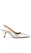 Sam Edelman Bianka Sling Heels In Silver