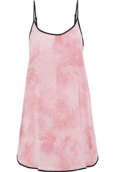 Dkny Tie-dye Jersey Chemise In Pastel Pink