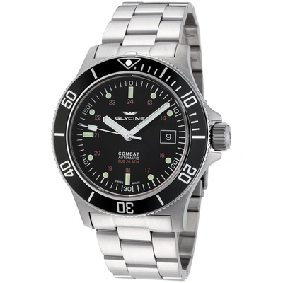Glycine Men's Combat Sub 42 42mm Automatic Watch In Black
