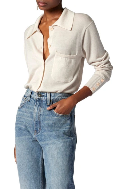 Equipment Corinne Cashmere Sweater In White