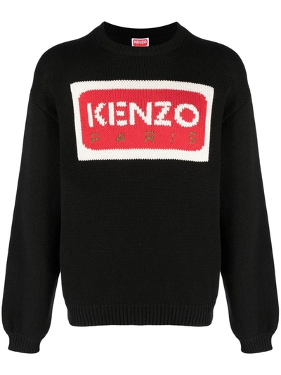 Kenzo Paris Cotton Jumper In Black