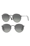 Ray Ban Ray-ban Unisex Lennon Round Sunglasses, 50mm In Black