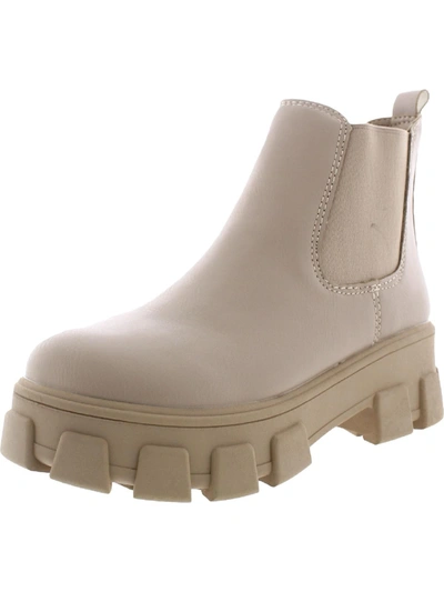 Circus By Sam Edelman Darielle Womens Padded Insole Platform Ankle Boots In Silver