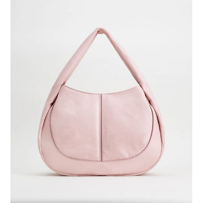 Tod's Shirt Hobo Bag Medium In Pink