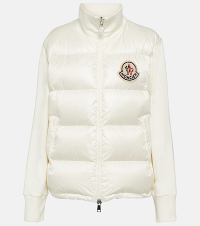 Moncler Down-filled Padded Cardigan In Natural