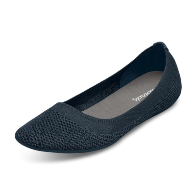 Allbirds Women's Tree Flats In Navy Night Black