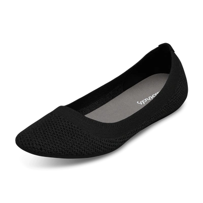 Allbirds Women's Tree Flats In Jet Black