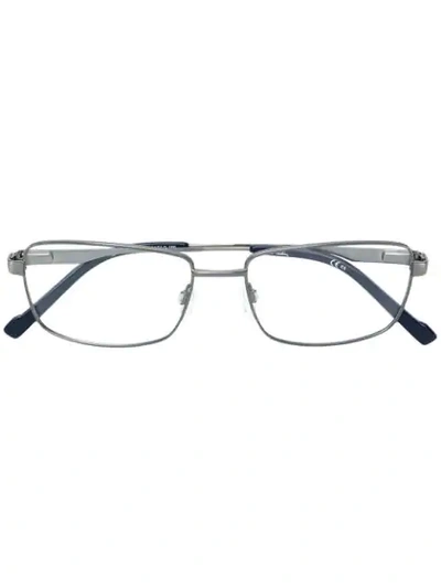 Pierre Cardin Eyewear Rectangular Glasses In Metallic