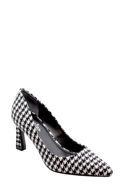 Charles By Charles David Cade Pointed Toe Pump In Black-white
