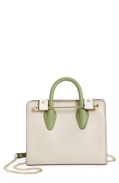Strathberry Nano Leather Tote In Green
