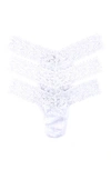 Hanky Panky 3-pack Low Rise Thong In White White White