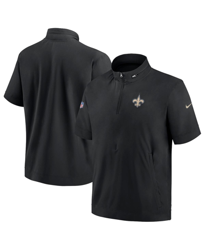 Nike Men's Sideline Coach (nfl New York Jets) Short-sleeve Jacket In Black