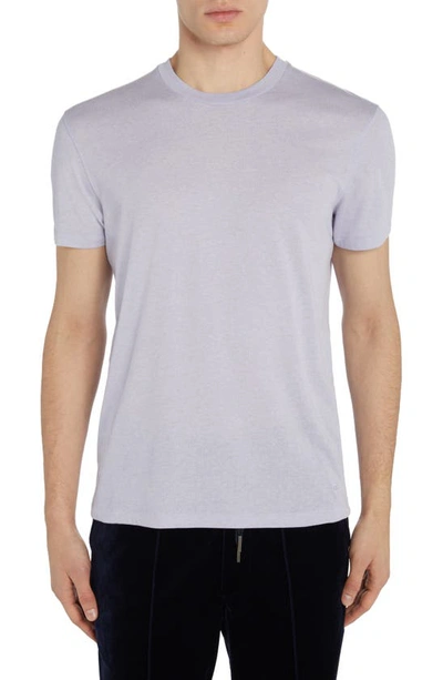 Tom Ford Short Sleeve Crewneck T-shirt In Lavander