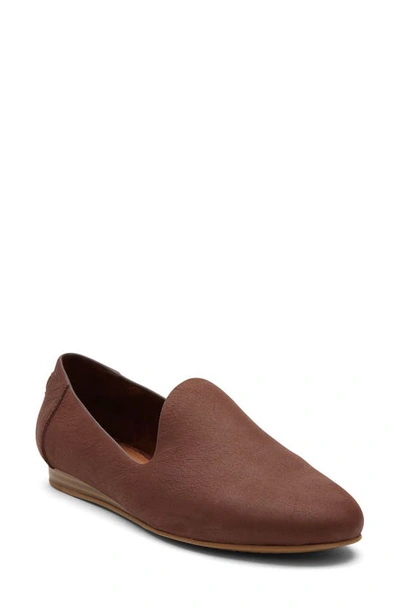 Toms Darcy Flat In Dark Brown