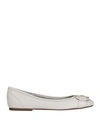 See By Chloé Woman Ballet Flats Cream Size 8 Lambskin In Beige