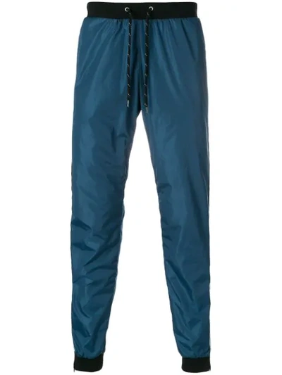 Andrea Crews Side Stripe Track Trousers In Blue