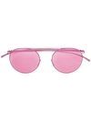 Mykita X Maison Margiela Round Sunglasses In Pink & Purple