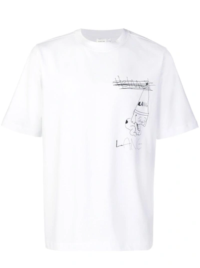 Helmut Lang Lang T-shirt In White