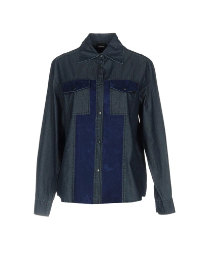 Pinko Denim Shirt In Blue