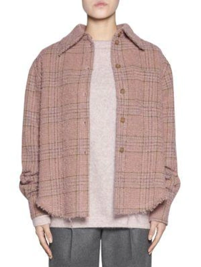 Acne Studios Checked Shirt Pink/brown