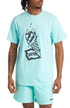 Icecream Shine Graphic T-shirt In Aruba Blue