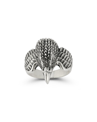 Yield Of Men Sterling Silver Eagle Ring