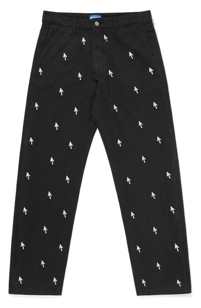 Market Double Click Print Pants In Black