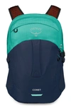 Osprey Comet Backpack In Reverie Green/ Cetacean Blue