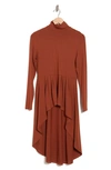 Patrizia Luca Hi-low Tunic In Rust