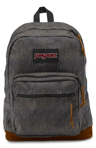 Jansport 'right Pack' Backpack - Black In Black/ White