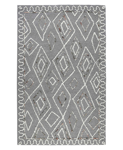 Amer Rugs Berlin Ber8 2' X 3' Area Rug In Silver