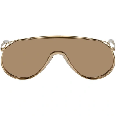 Gentle Monster Gold And Pink Afix Sunglasses In 032(14m) Gl