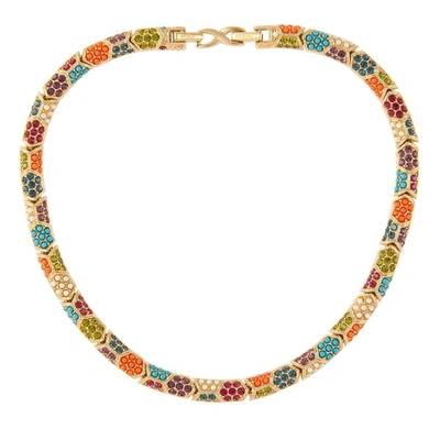 Susan Caplan Vintage 1980s Vintage Dorlan Colourful Swarovski Crystal Collar