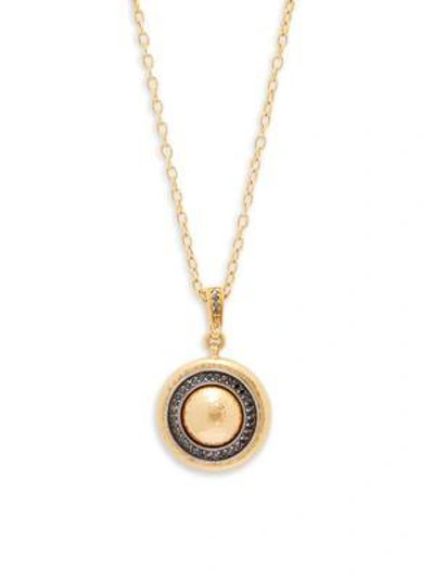 Gurhan Diamond & 24k Yellow Gold Pendant Necklace