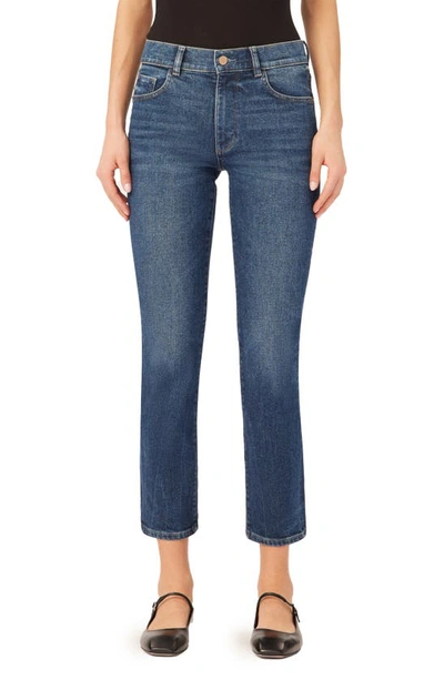 Dl1961 Mila Cigaerette Mid-rise Ankle Jeans In Blue