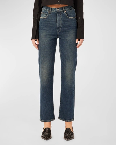 Dl1961 Enora Cigarette High Rise Ankle Jeans In Blue