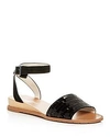 Kenneth Cole Women's Jinny Suede & Sequin Demi Wedge Sandals In Black