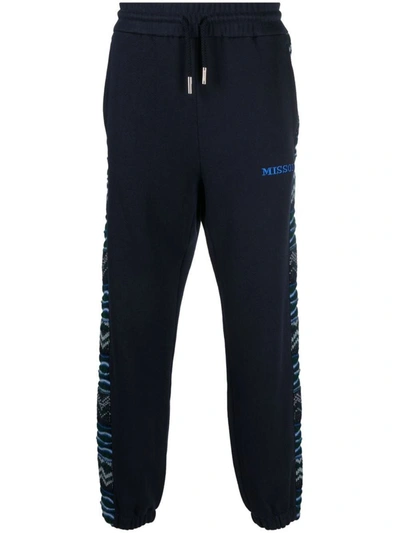 Missoni Sport Joggers Clothing In S724l Navy